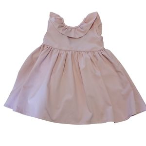 Adorable blush pink dress with sweetheart back cut out 1-2 years